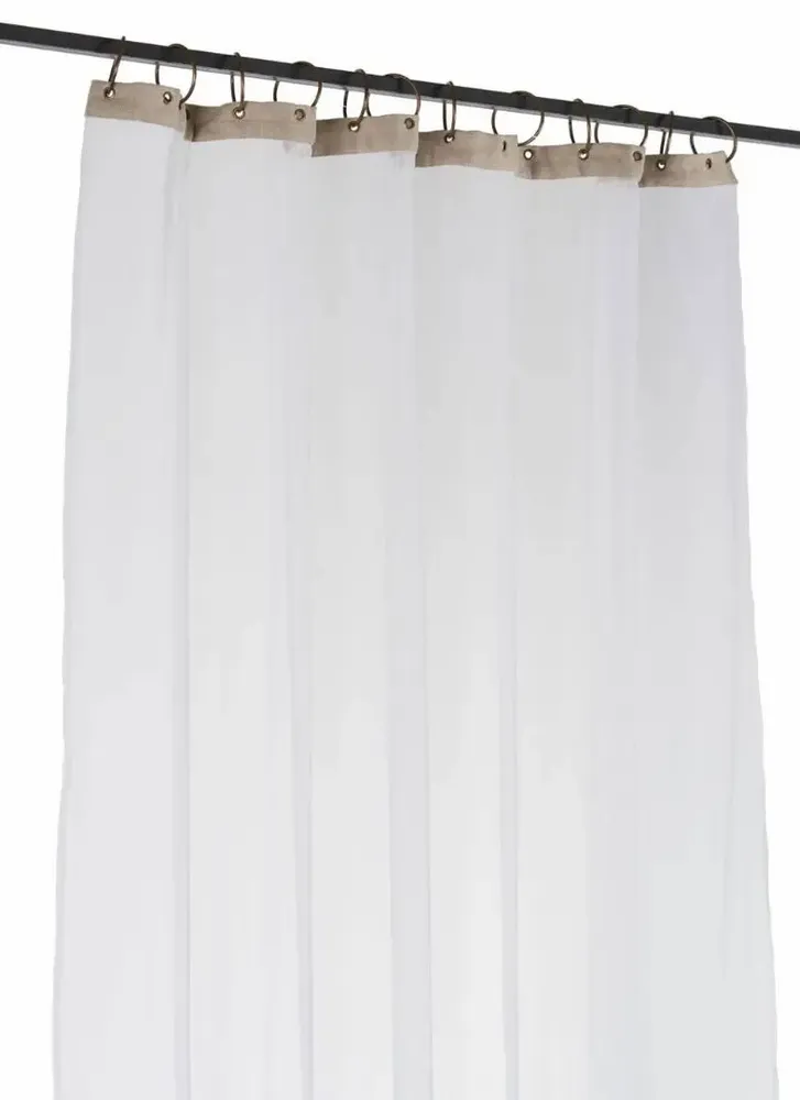 Rideaux et voilages - TULLE Voilage 120X300 CM TULLE BLANC - EN FIL D'INDIENNE...