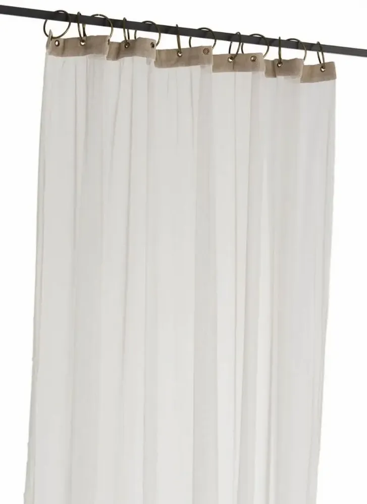 Rideaux et voilages - TULLE Voilage 120X300 CM TULLE IVOIRE - EN FIL D'INDIENNE...