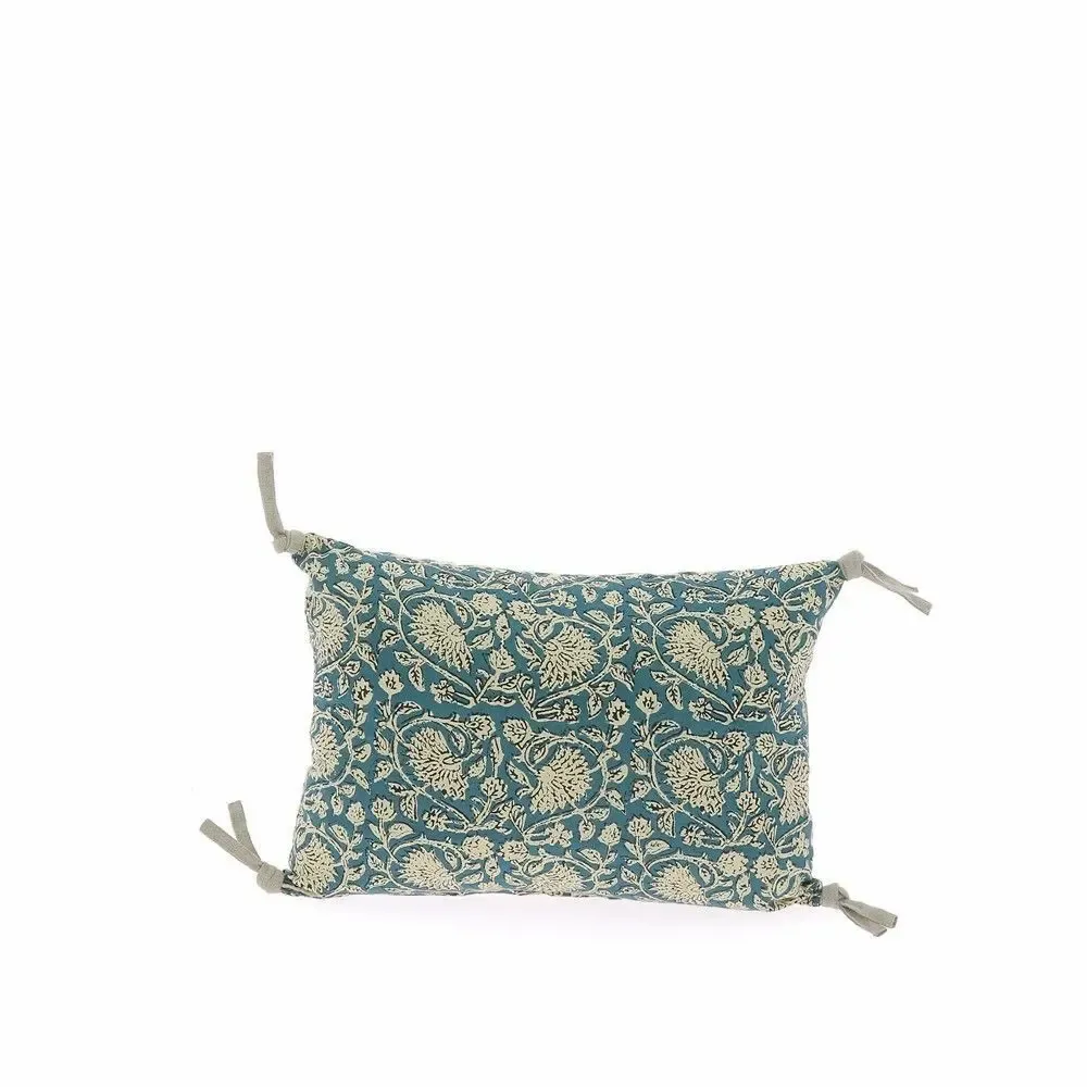 Coussins textile - INDIENNE Housse de coussin 25X35 cm INDIENNE CANARD - EN FIL D'INDIENNE...