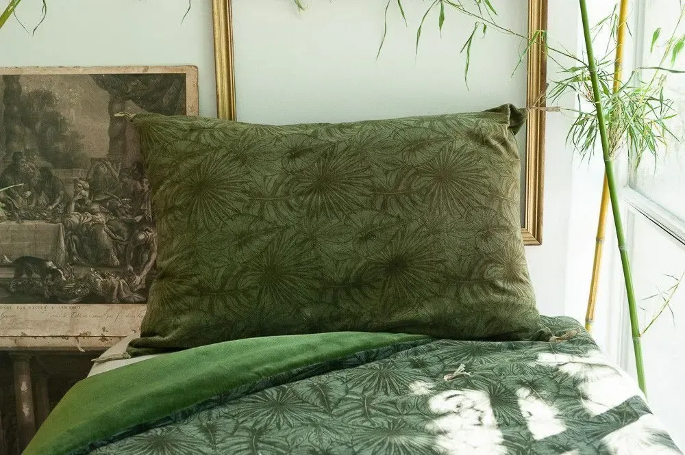 Rideaux et voilages - GOA Housse de Coussin 50x75 cmOLIVE - EN FIL D'INDIENNE...