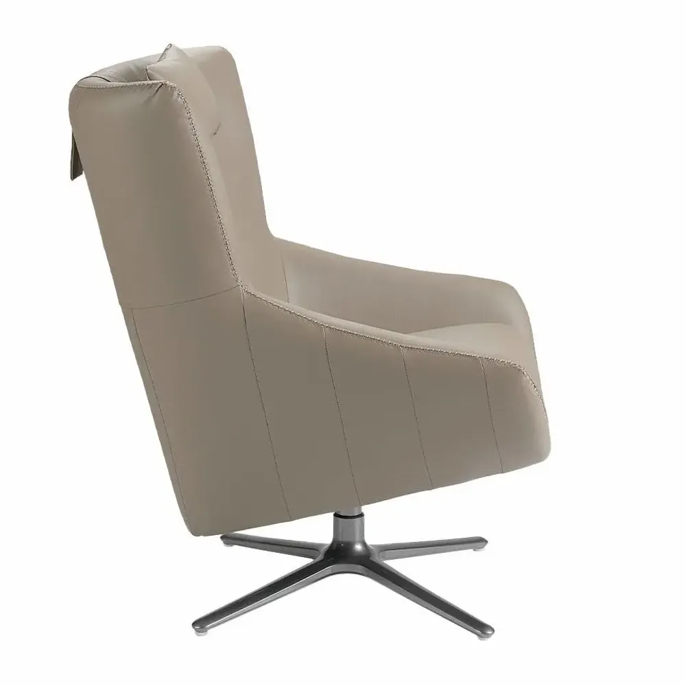 Fauteuils - Fauteuil pivotant en simili-cuir - ANGEL CERDÁ