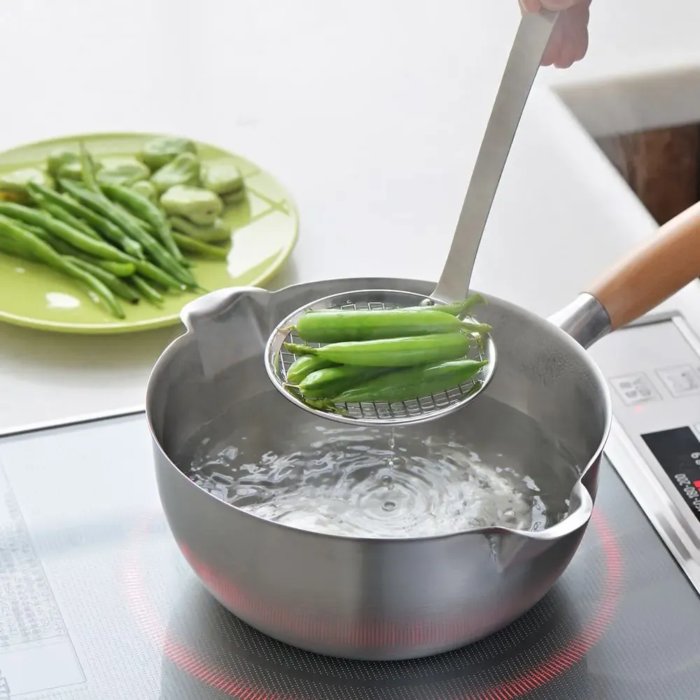 Ustensiles de cuisine - Louche écumoire à friture acier inoxydable - Aikata / YOSHIKAWA - ABINGPLUS