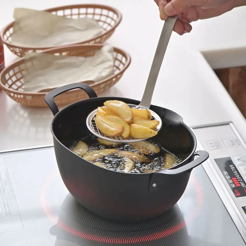 Ustensiles de cuisine - Louche écumoire à friture acier inoxydable - Aikata / YOSHIKAWA - ABINGPLUS