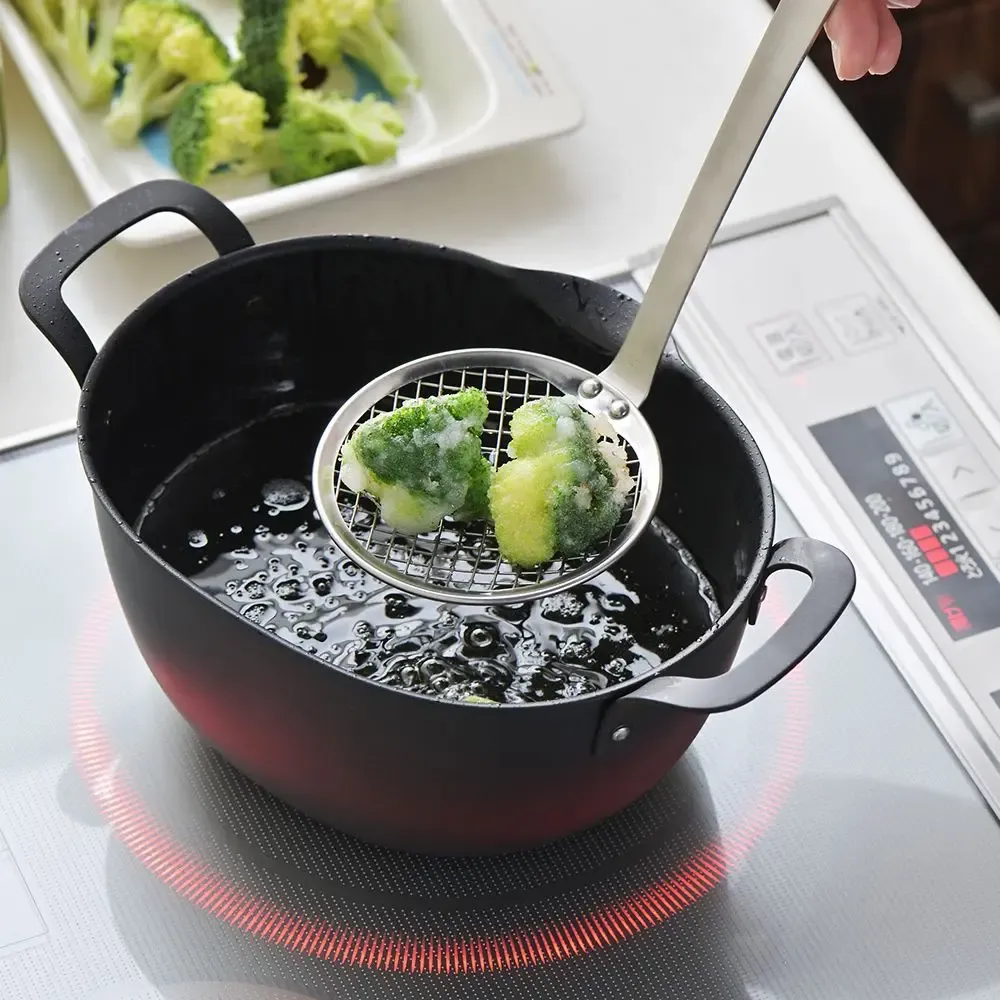 Ustensiles de cuisine - Louche écumoire à friture acier inoxydable - Aikata / YOSHIKAWA - ABINGPLUS