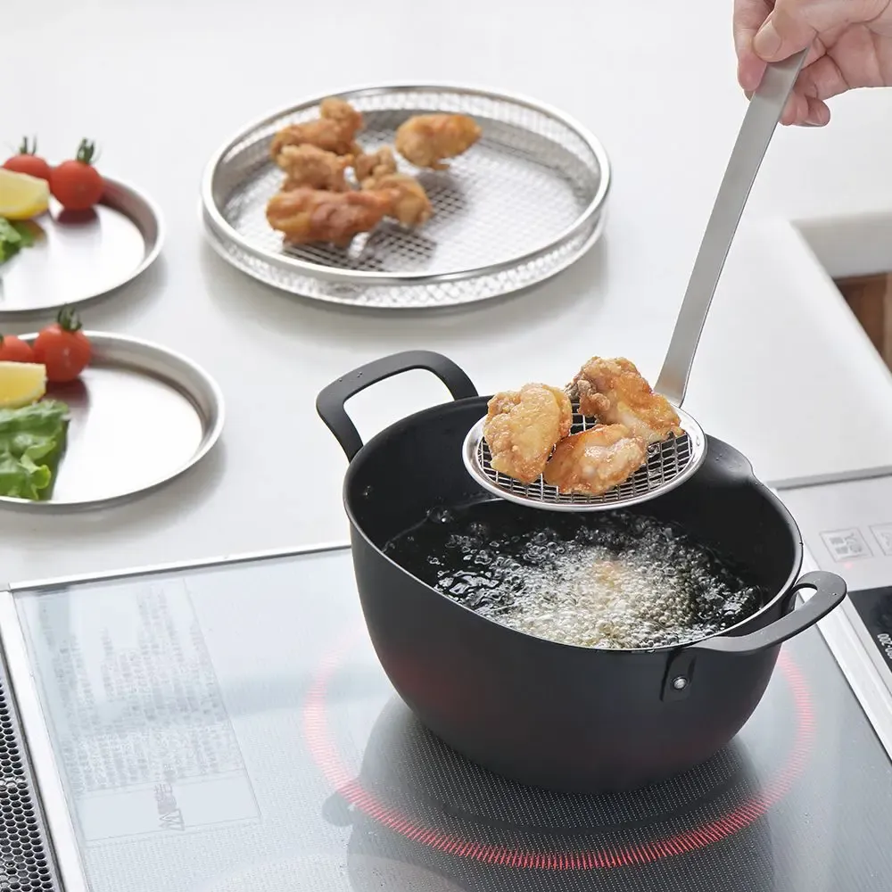 Ustensiles de cuisine - Louche écumoire à friture acier inoxydable - Aikata / YOSHIKAWA - ABINGPLUS