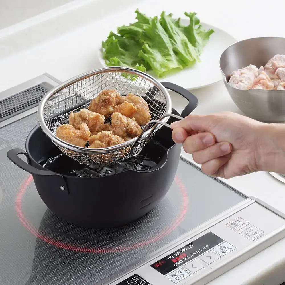 Ustensiles de cuisine - Panier pour friture (Tempura) acier inoxydable - collection Aikata / YOSHIKAWA - ABINGPLUS