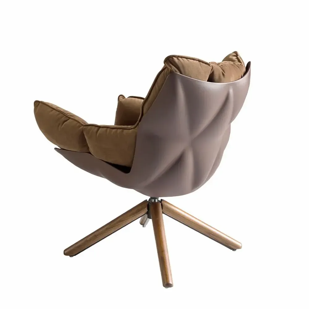 Fauteuils - Fauteuil pivotant velours marron - ANGEL CERDÁ