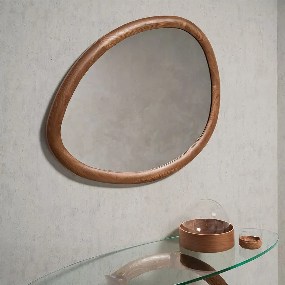 Miroirs - Miroir mural organique noyer - ANGEL CERDÁ