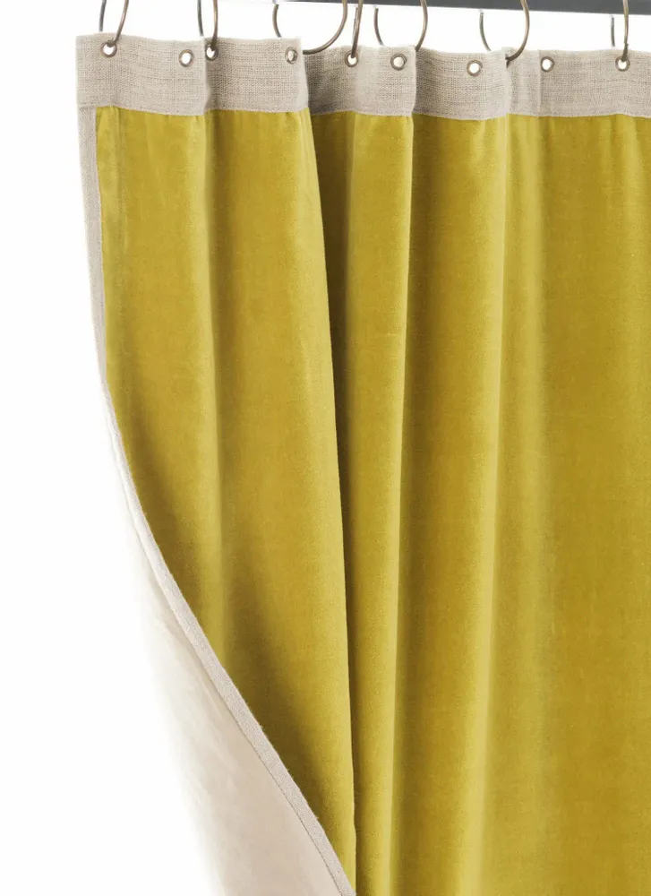 Curtains and window coverings - MEDICIS curtain 130x280cm MEDICIS CITRON - EN FIL D'INDIENNE...