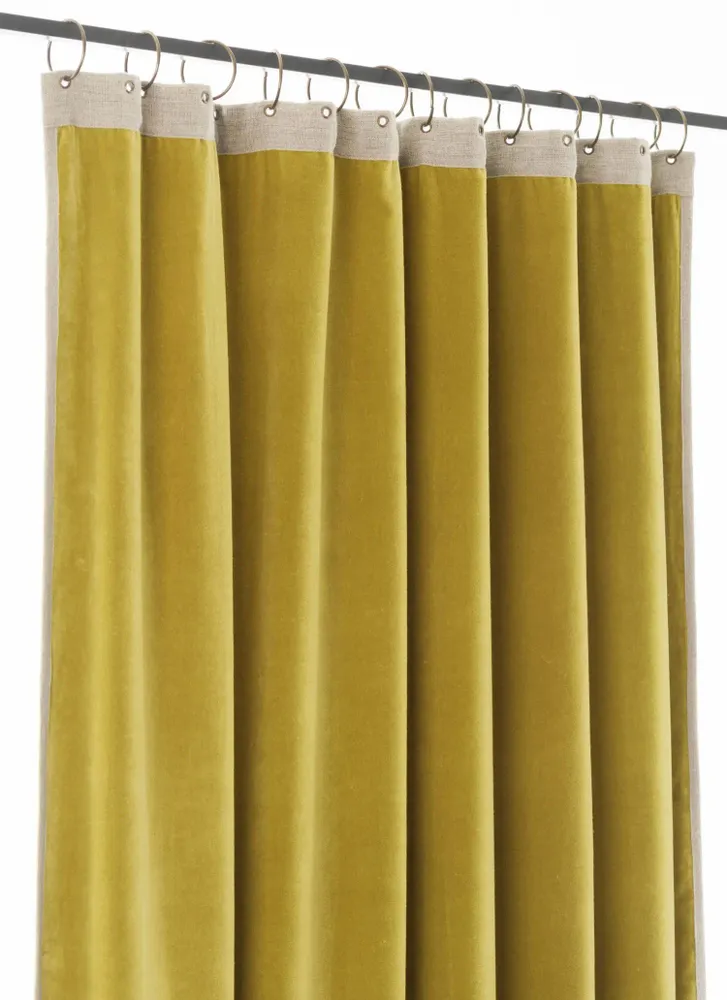 Curtains and window coverings - MEDICIS curtain 130x280cm MEDICIS CITRON - EN FIL D'INDIENNE...
