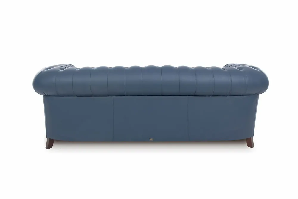 Canapés pour collectivités - Chesterfield Prestige Blue | Canapé - CREARTE COLLECTIONS