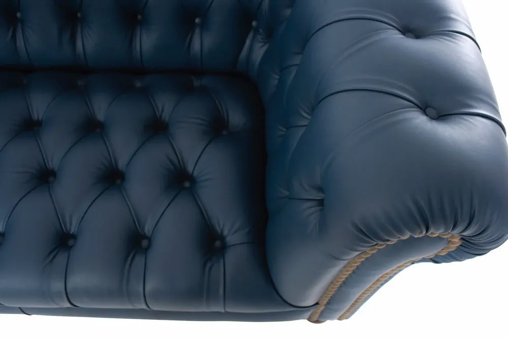Canapés pour collectivités - Chesterfield Prestige Blue | Canapé - CREARTE COLLECTIONS