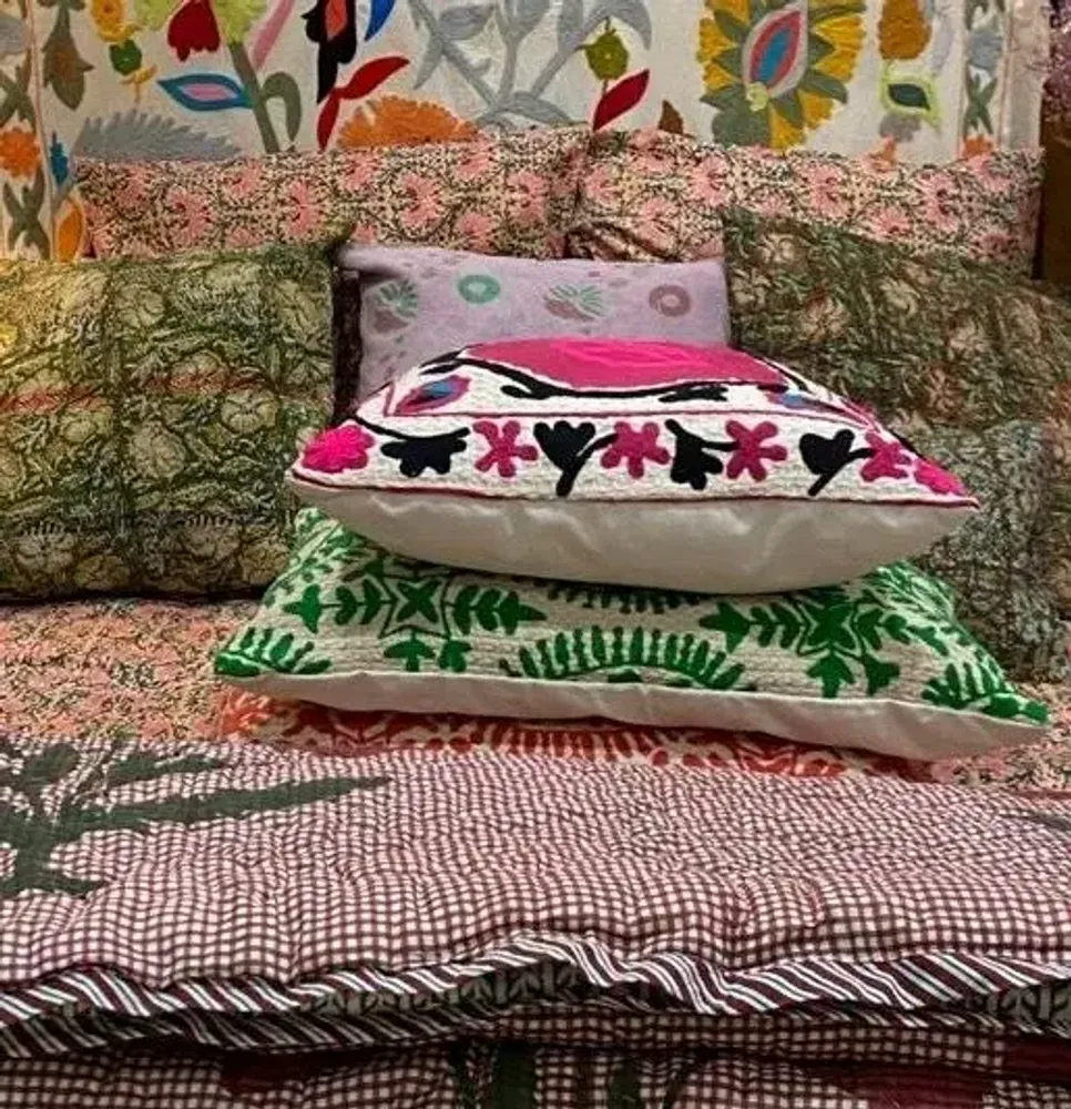 Coussins textile - HOUSSE DE COUSSIN SUZANI - CURIOSITY LAB