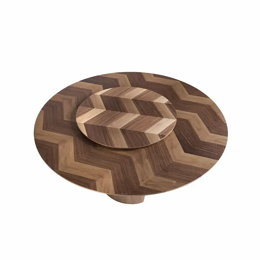 Tables Salle à Manger - Table à manger ronde noyer - ANGEL CERDÁ