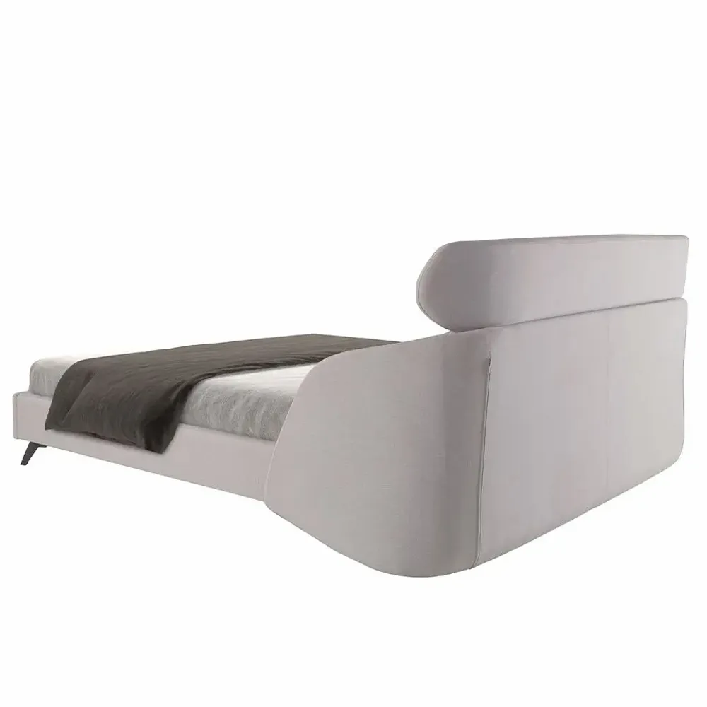 Lits - Lit en tissu gris clair - ANGEL CERDÁ