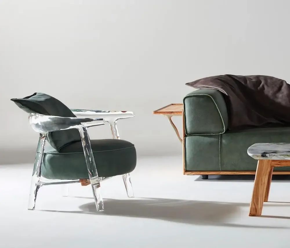 Fauteuils - Chaise longue Tangent bleue. - GORDON GU