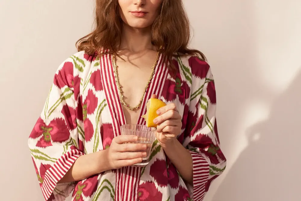 Peignoirs - KIMONO LONG 100% COTON - CURIOSITY LAB
