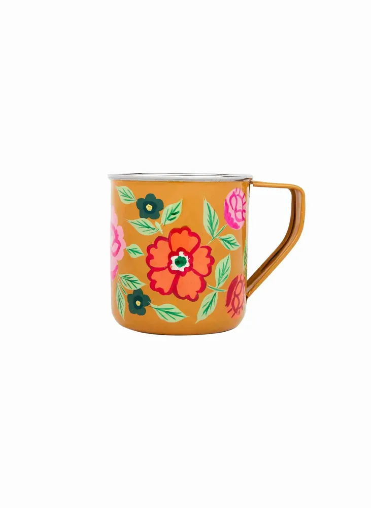 Accessoires thé et café - GOBELET EN INOX PEINT A LA MAIN - CURIOSITY LAB