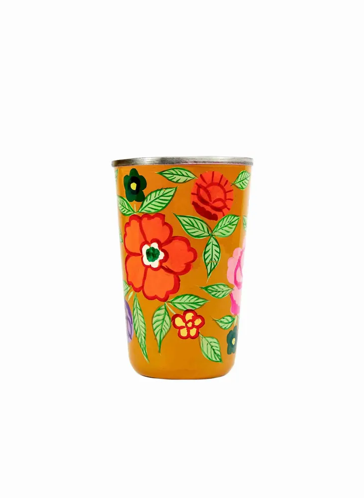 Accessoires thé et café - GOBELET EN INOX PEINT A LA MAIN - CURIOSITY LAB