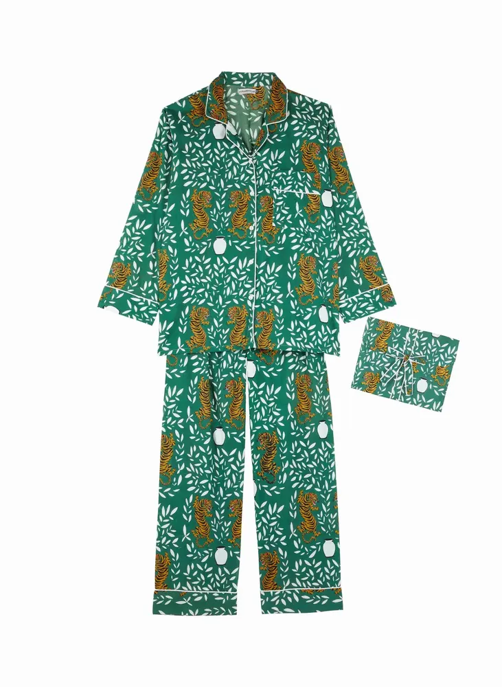 Homewear - BLOCK PRINT COTTON PAJAMAS - CURIOSITY LAB