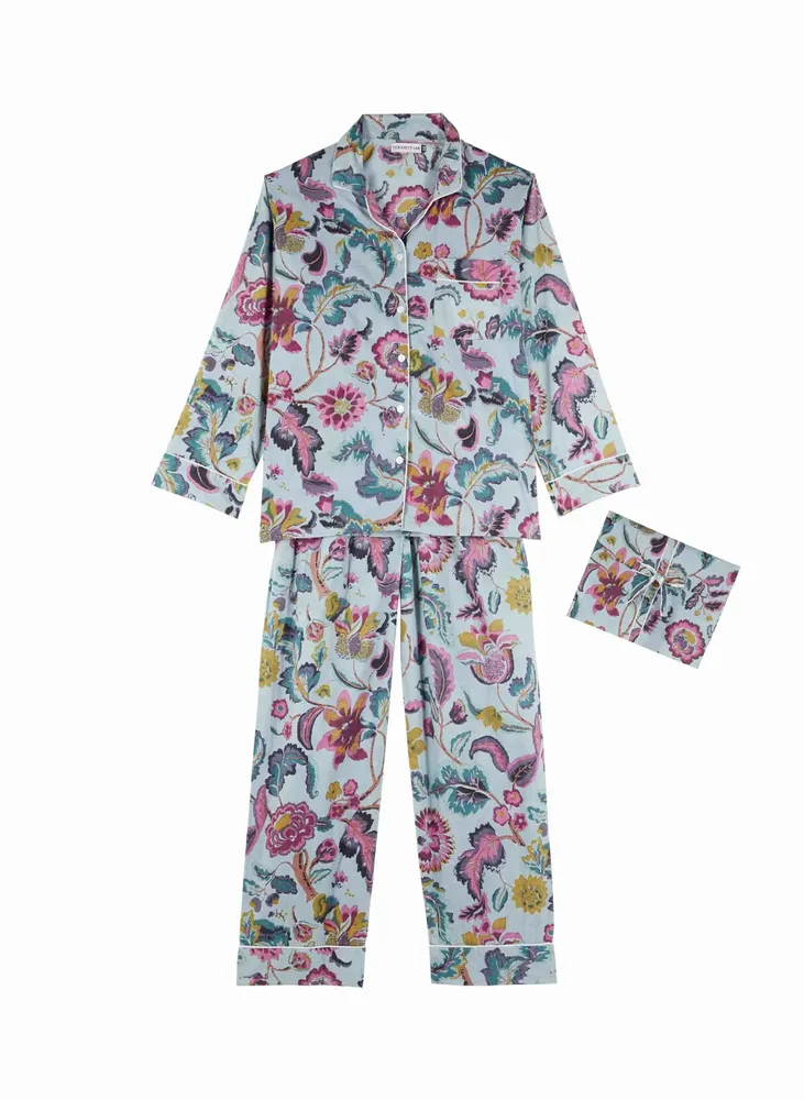 Homewear - BLOCK PRINT COTTON PAJAMAS - CURIOSITY LAB