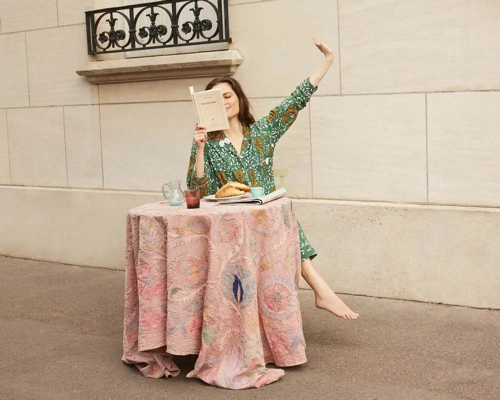 Homewear - BLOCK PRINT COTTON PAJAMAS - CURIOSITY LAB