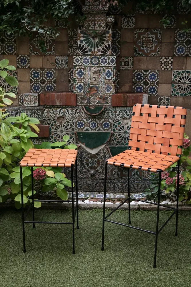Stools for hospitalities & contracts - Woven stool - SOL & LUNA