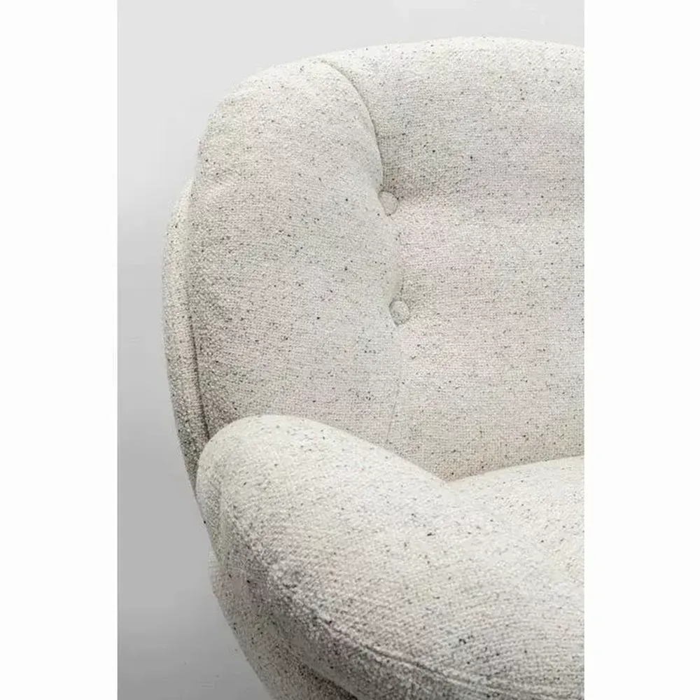 Armchairs - Swivel Armchair + Stool Standford - KARE DESIGN