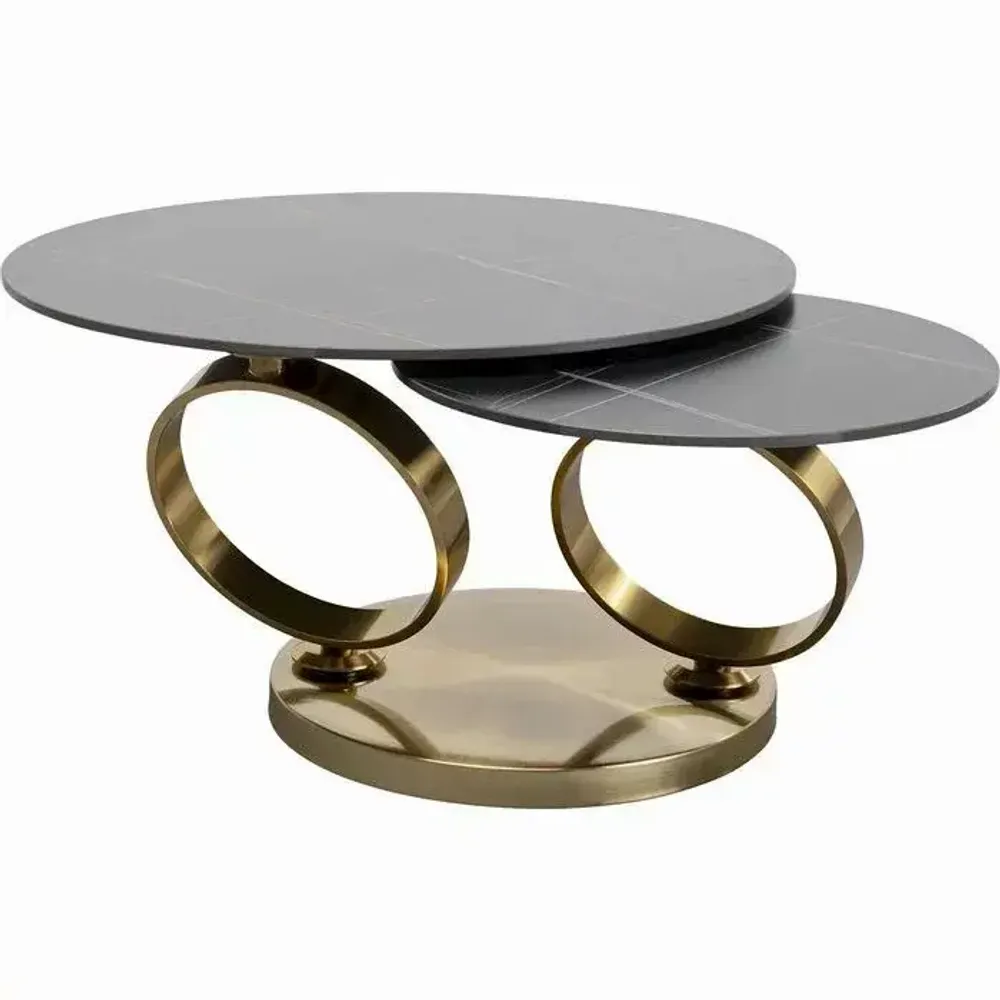 Tables basses - Table basse Beverly Gold 132x80cm - KARE DESIGN