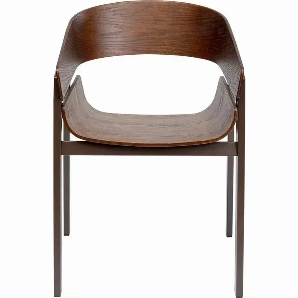 Chairs - Chair with Armrest Biarritz Brown - KARE DESIGN