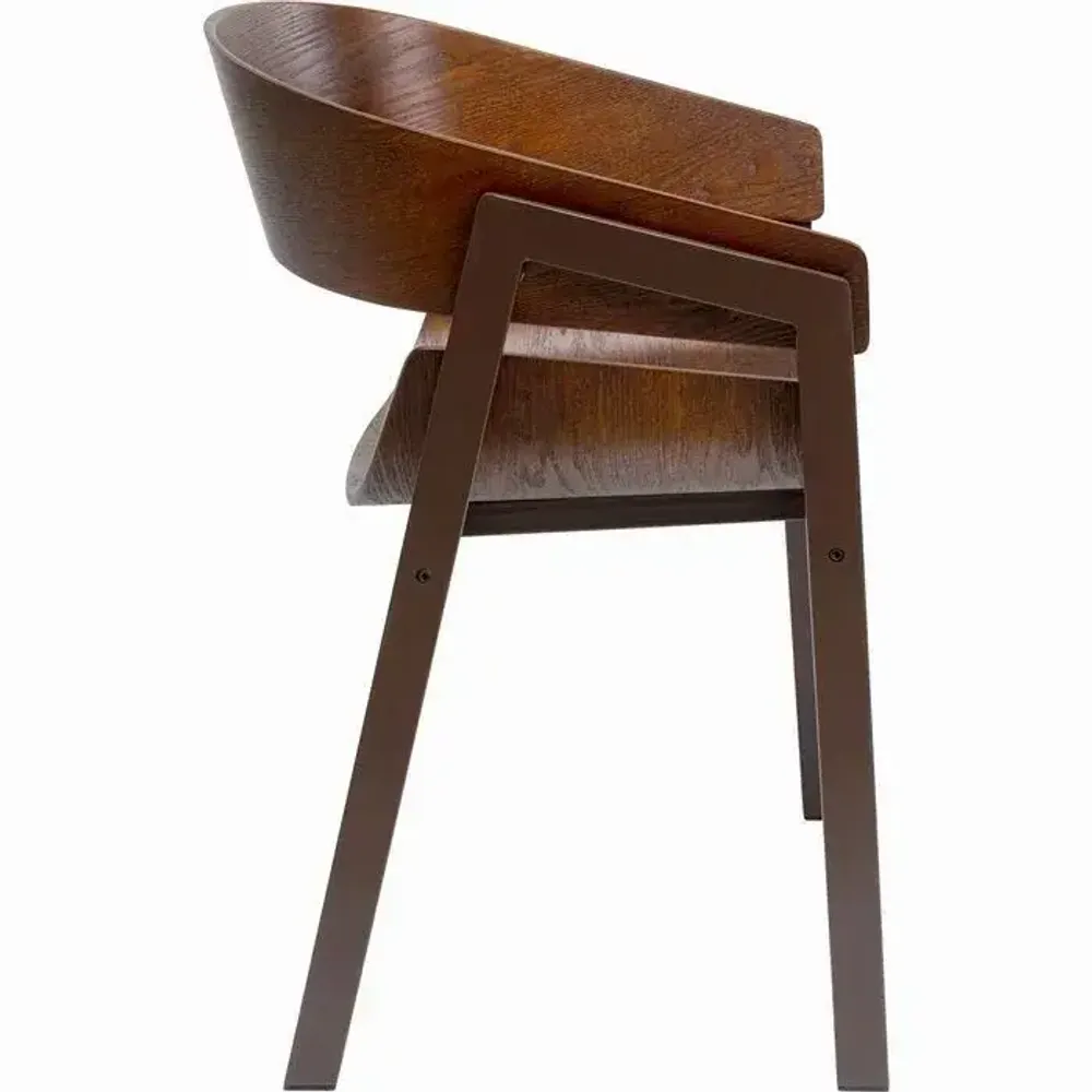 Chairs - Chair with Armrest Biarritz Brown - KARE DESIGN