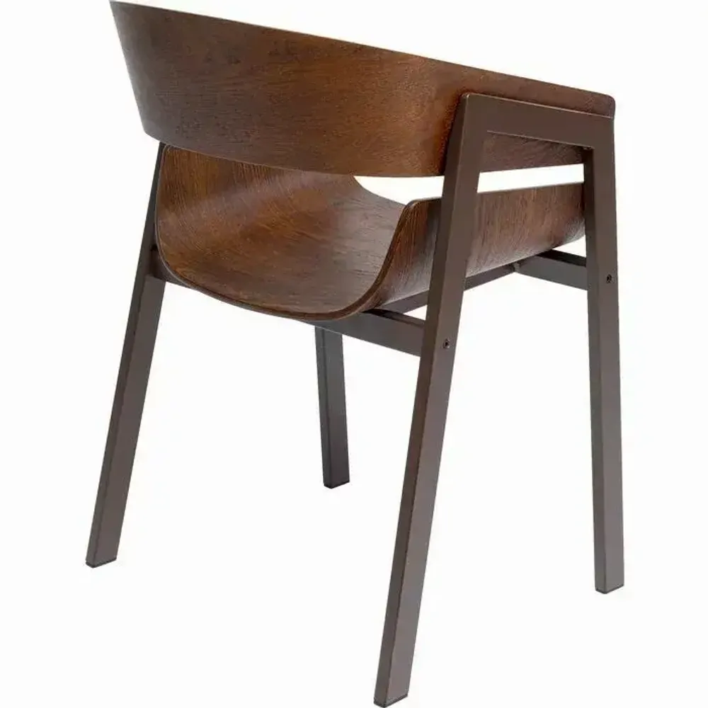 Chairs - Chair with Armrest Biarritz Brown - KARE DESIGN