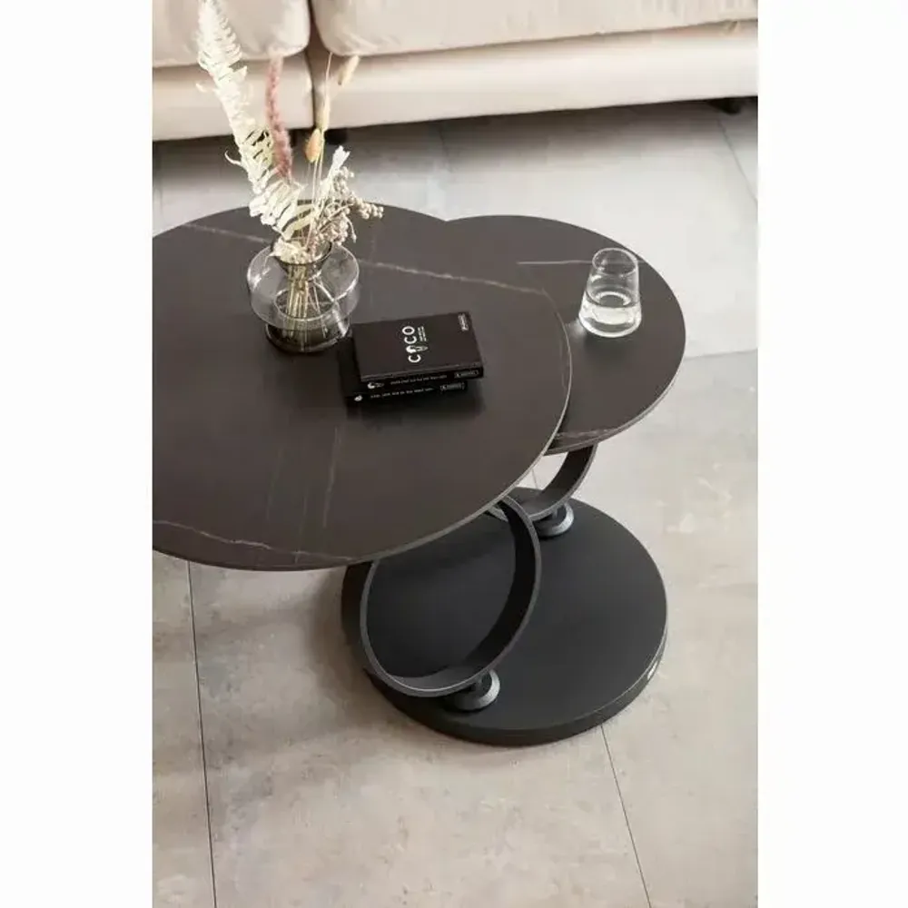 Coffee tables - Coffee Table Beverly Black 133x80cm - KARE DESIGN