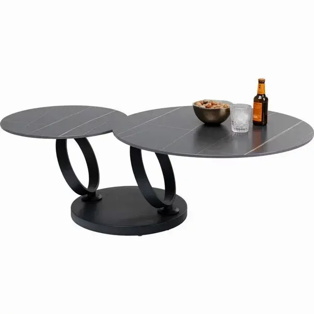 Coffee tables - Coffee Table Beverly Black 133x80cm - KARE DESIGN