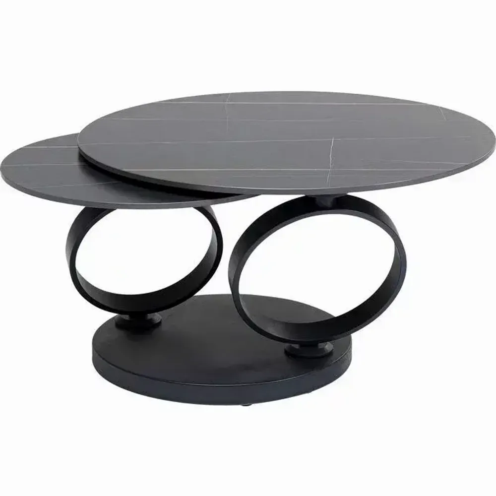 Coffee tables - Coffee Table Beverly Black 133x80cm - KARE DESIGN