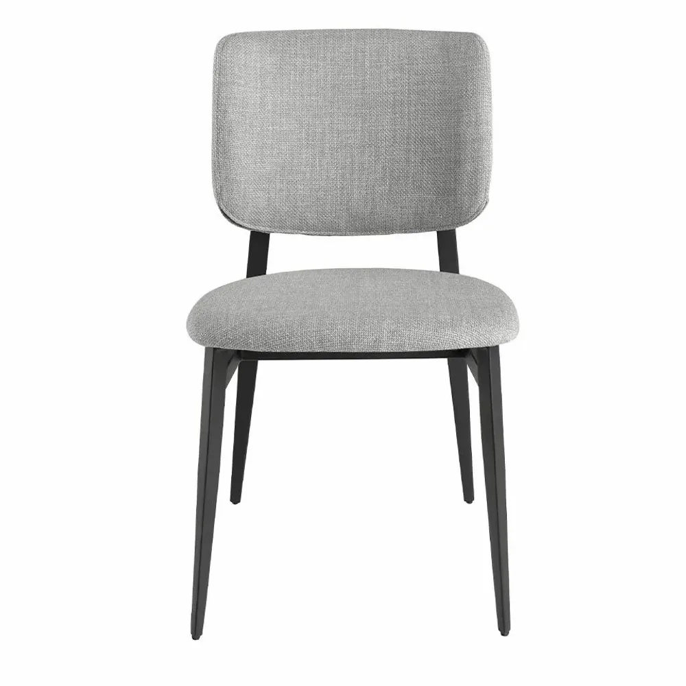 Fauteuils - Chaise en tissu gris clair - ANGEL CERDÁ
