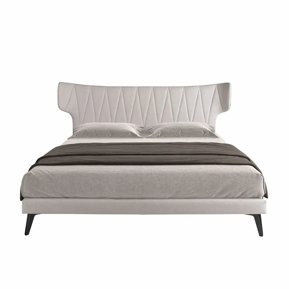 Lits - Lit en tissu gris clair - ANGEL CERDÁ