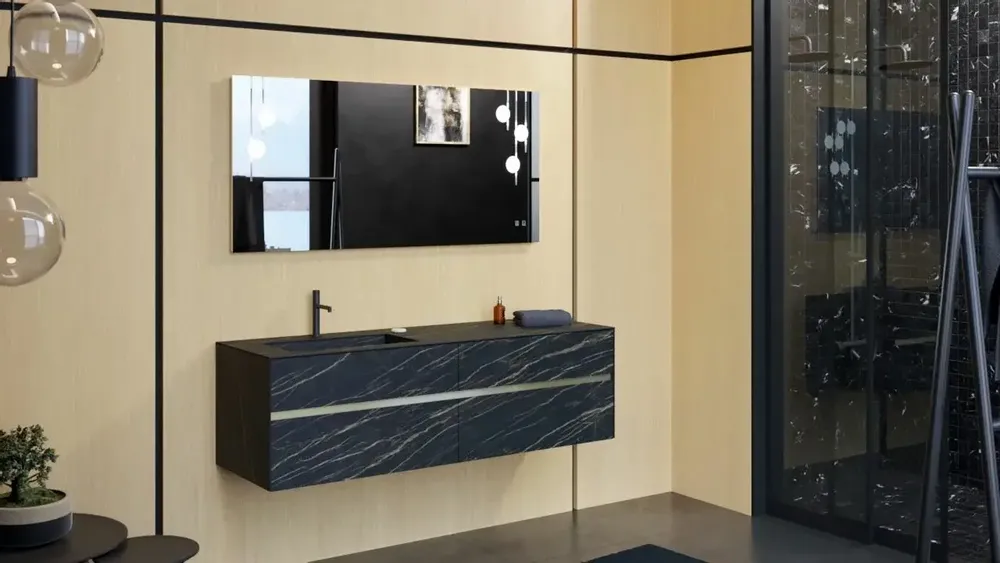 Chests of drawers - KARMA bathroom cabinet - DECOTEC