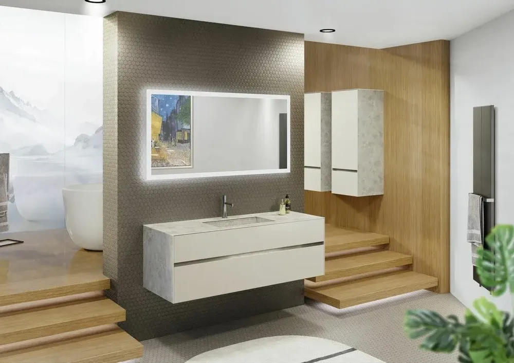 Chests of drawers - KARMA bathroom cabinet - DECOTEC