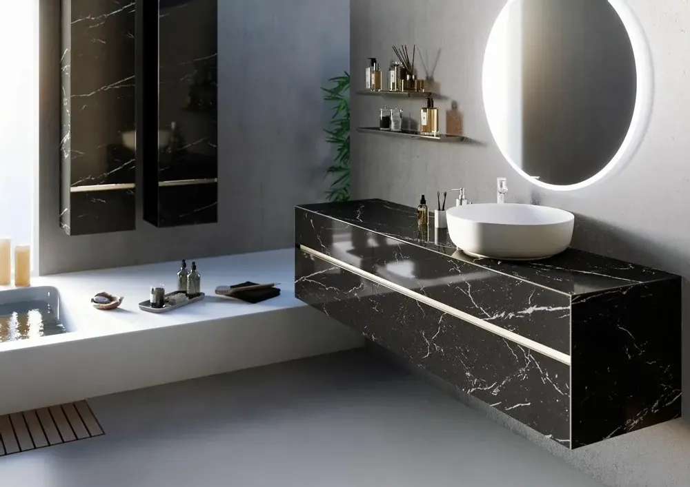 Chests of drawers - KARMA bathroom cabinet - DECOTEC