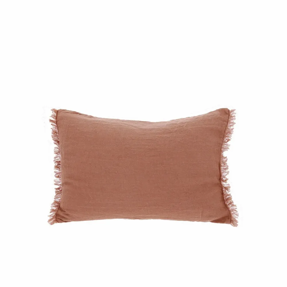 Coussins textile - ETAMINE Coussin 30x45 cm ETAMINE 2 TERRACOTA - EN FIL D'INDIENNE...