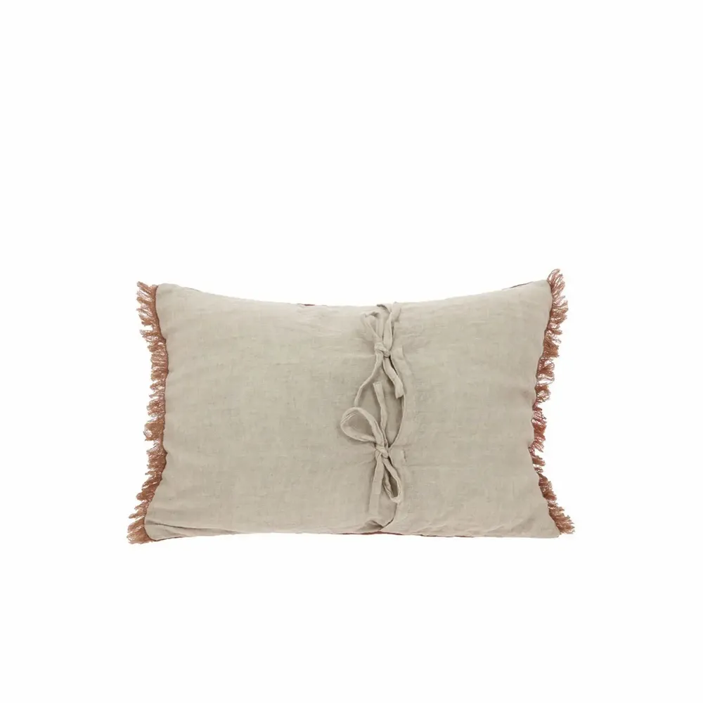 Coussins textile - ETAMINE Coussin 30x45 cm ETAMINE 2 TERRACOTA - EN FIL D'INDIENNE...