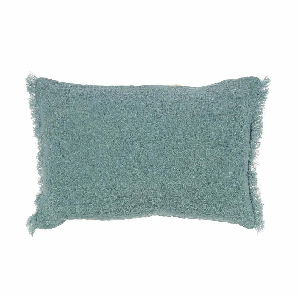 Fabric cushions - Etamine Cushion 30X45 Cm Etamine 2 Paon - EN FIL D'INDIENNE...