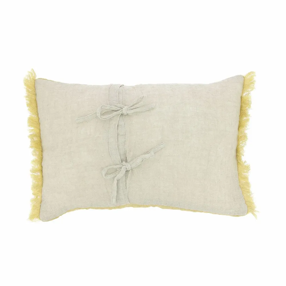 Fabric cushions - Etamine Cushion 30X45 Cm Etamine 2 Ocre - EN FIL D'INDIENNE...