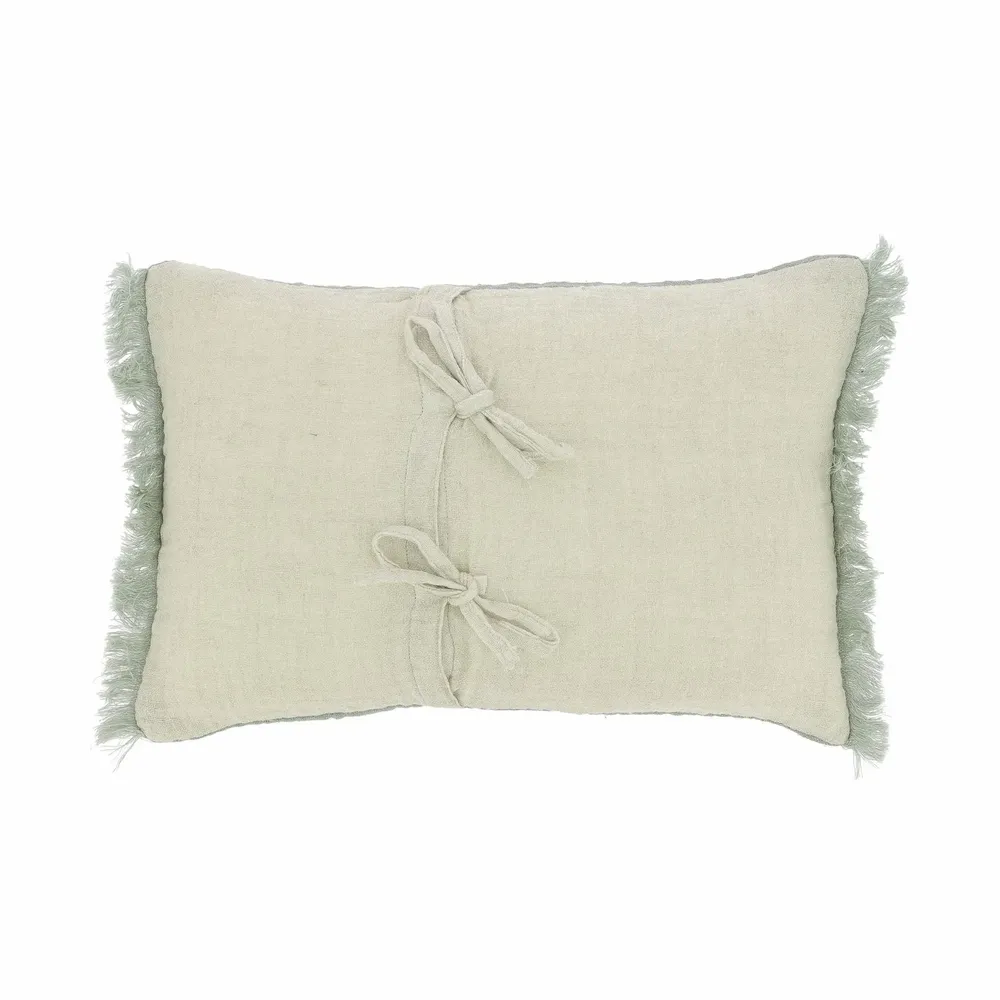Fabric cushions - Etamine Cushion 30X45 Cm Etamine 2 Lichen - EN FIL D'INDIENNE...