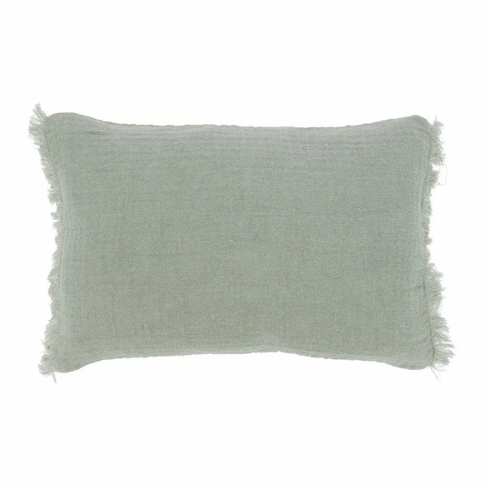 Fabric cushions - Etamine Cushion 30X45 Cm Etamine 2 Lichen - EN FIL D'INDIENNE...