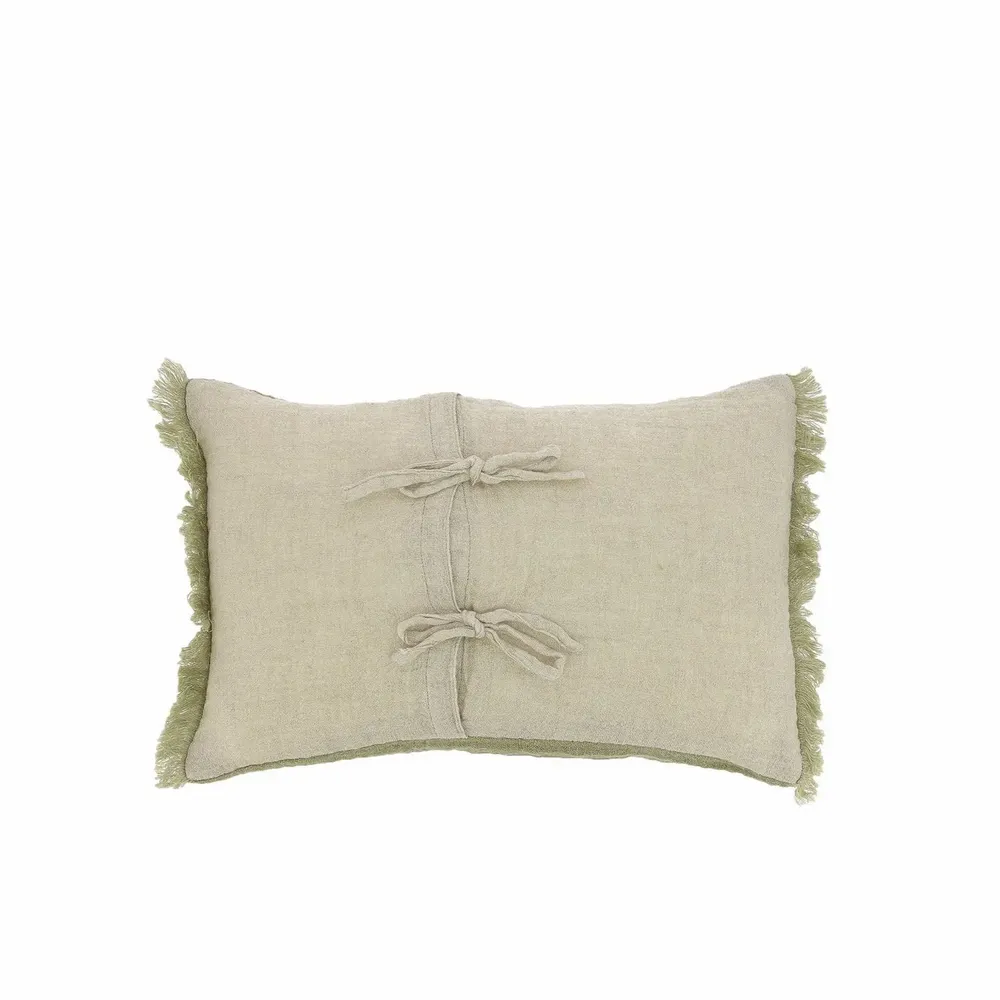Fabric cushions - ETAMINE Cushion 30x45 cm ETAMINE 2 KAKI - EN FIL D'INDIENNE...
