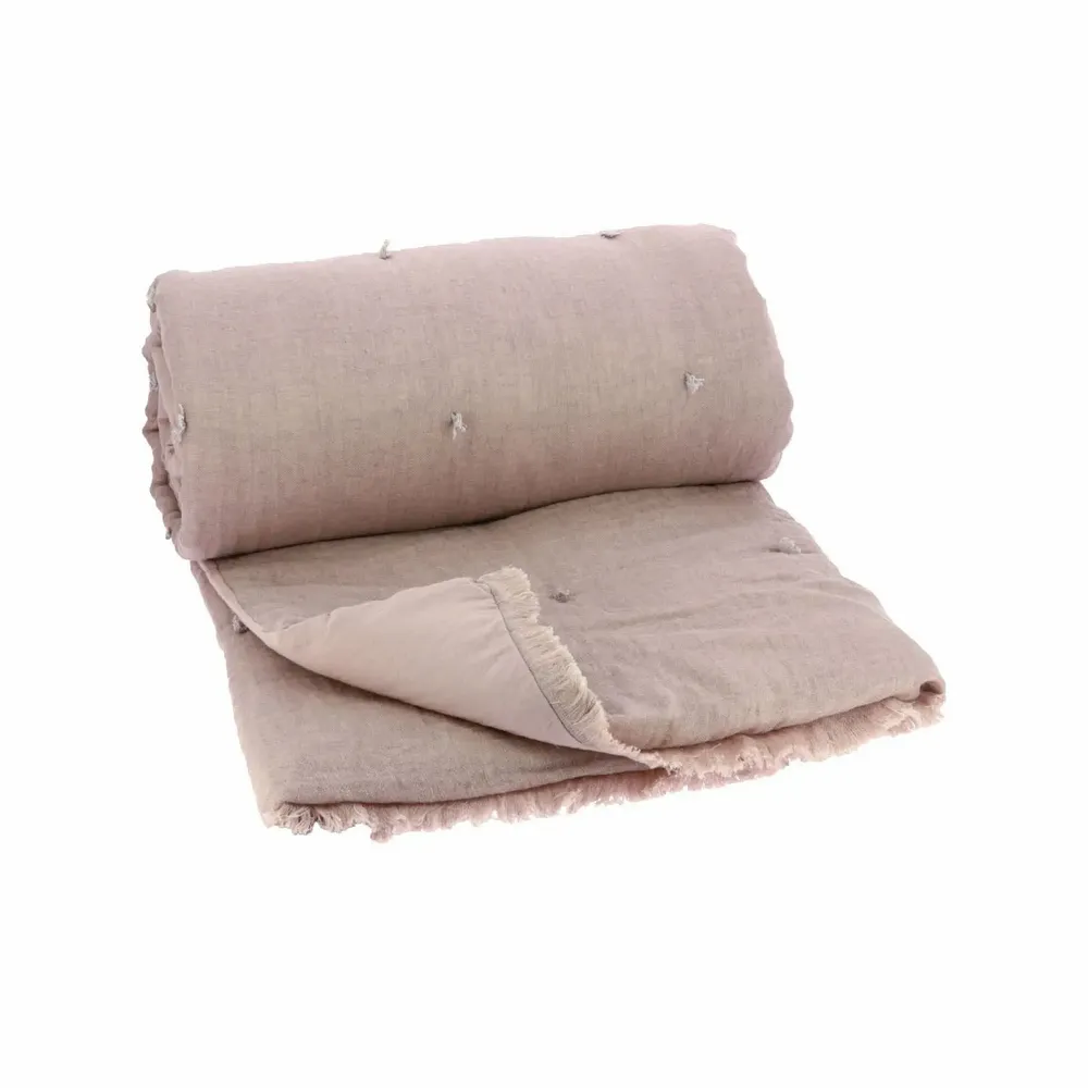 Bed linens - ETAMINE Sofa cover 90x200 cm ETAMINE 2 POUDRE - EN FIL D'INDIENNE...