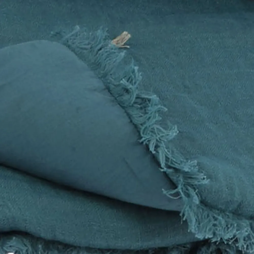 Plaids - ETAMINE Bout de lit 90x200 cm ETAMINE 2 PAON - EN FIL D'INDIENNE...