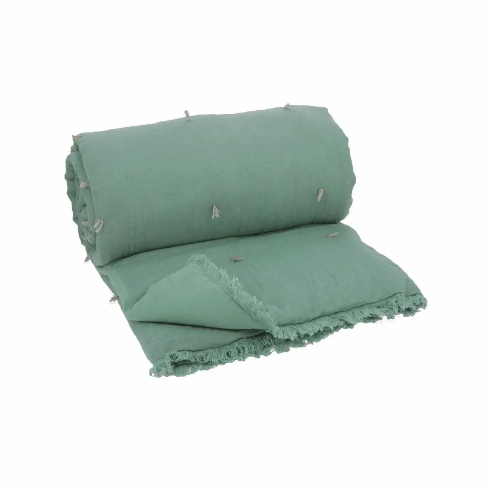 Throw blankets - Etamine Sofa Cover 90X200 Cm Etamine 2 Celadon - EN FIL D'INDIENNE...
